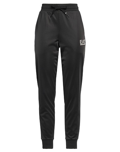 EA7 Casual trouser Black 100% Polyester, Elastane