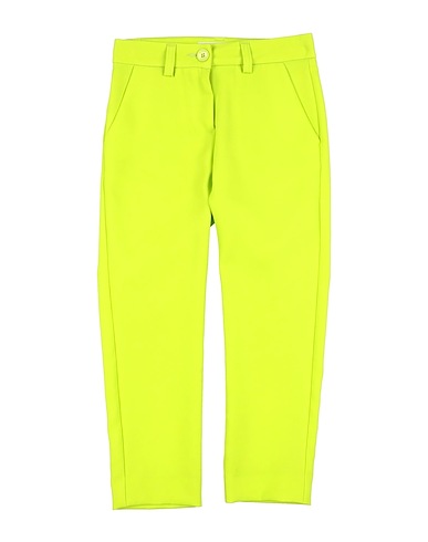VICOLO Casual trouser Lime green 88% Polyester, 12% Elastane