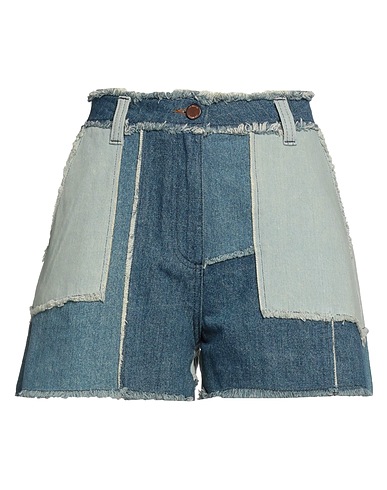 LOVE MOSCHINO Denim shorts Blue 100% Cotton