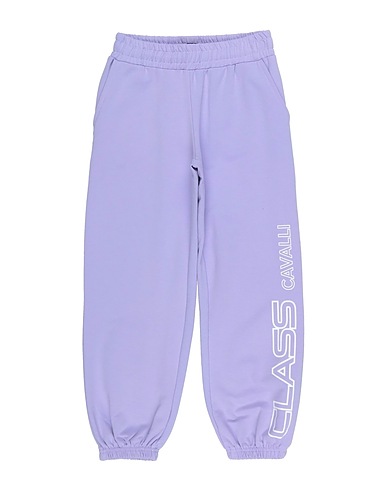 CAVALLI CLASS Casual trouser Lilac 95% Cotton, 5% Elastane