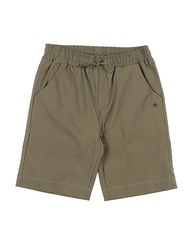 MANUEL RITZ Shorts & Bermuda Military green 97% Cotton, 3% Elastane