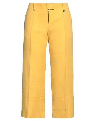 JACQUEMUS Casual trouser Yellow 60% Linen, 26% Viscose, 14% Polyester