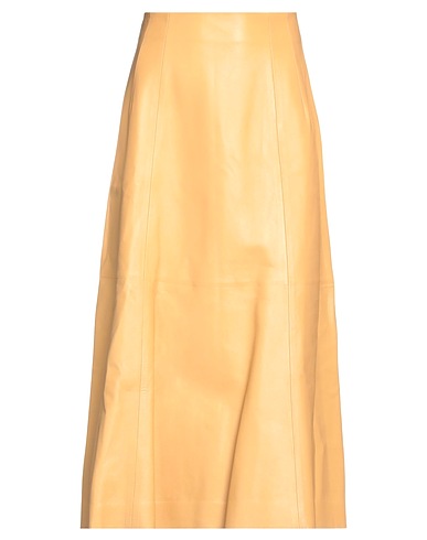 CHLOÉ Midi skirt Sand 100% Lambskin