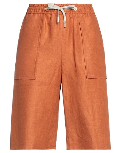 ELEVENTY Shorts & Bermuda Cuoio 100% Lino