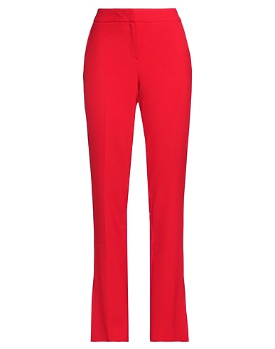 JADICTED Casual trouser Red 68% Polyester, 28% Viscose, 4% Elastane