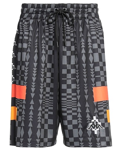 MARCELO BURLON x KAPPA Shorts & Bermuda Nero 100% Poliestere