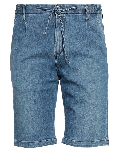 BERNA Denim shorts Blue 89% Cotton, 9% Polyester, 2% Elastane