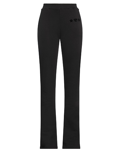 CHIARA FERRAGNI スウェットパンツ ブラック コットン 100%