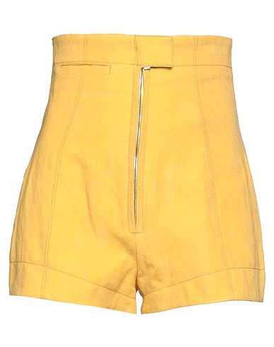 JACQUEMUS Shorts & Bermuda GIALLO OCRA 60% Linen, 26% Viscose, 14% Polyester