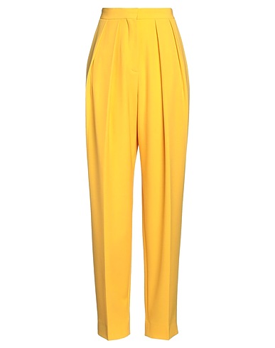 STELLA McCARTNEY Casual παντελόνι Κίτρινο 55% Πολυεστέρας, 41% Μαλλί, 4% Ελαστάνη