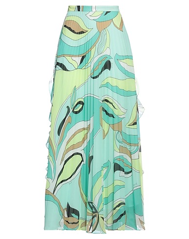 PINKO Maxi Skirts Light green 100% Polyester