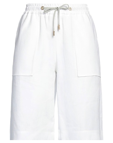 ELEVENTY Shorts & Bermuda White 100% Linen