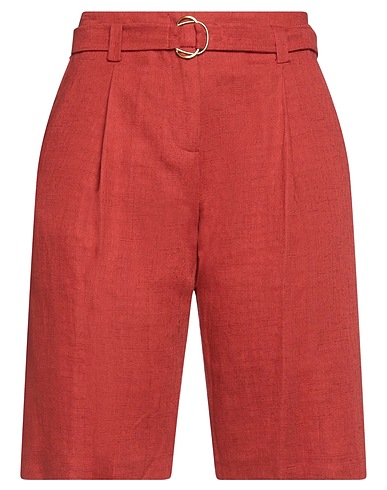 ELEVENTY Shorts & Bermuda Ruggine 59% Cotone, 27% Lino, 14% Viscosa