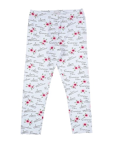 MONNALISA Leggings Bianco 92% Cotone, 8% Elastan