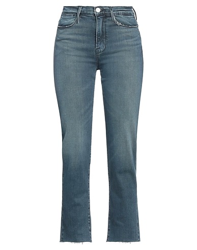 FRAME Denim trousers Blue 97% Organic cotton, 3% Elastane