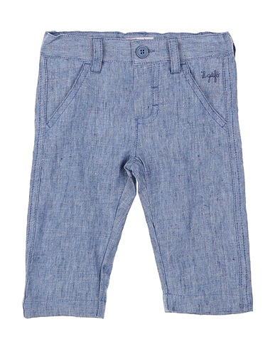 IL GUFO Casual trouser Blue 100% Linen