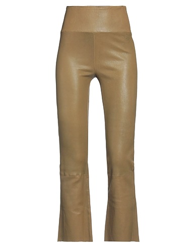 SPRWMN Leather trouser Military green 100% Leather