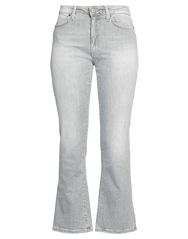 DONDUP Denim trousers Grey 99% Cotton, 1% Elastane