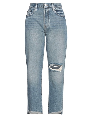 FRAME Denim trousers Blue 85% Cotton, 15% Recycled cotton