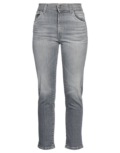 DONDUP Denim trousers Grey 97% Cotton, 3% Elastane