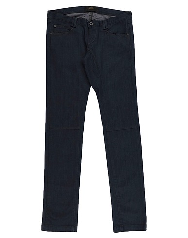 GRIFONI Denim trousers Blue 98% Cotton, 2% Elastane