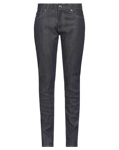 LEVI'S Denim trousers Blue 99% Cotton, 1% Elastane, Cow leather
