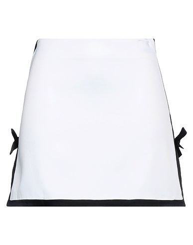 MSGM Minigonna Bianco 100% Viscosa, Poliestere