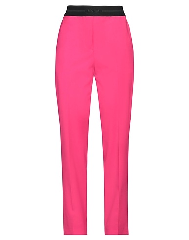 MSGM Pantalone Fucsia 96% Lana Vergine, 4% Elastan