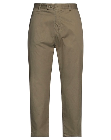 DANIELE ALESSANDRINI Casual trouser Military green 100% Cotton