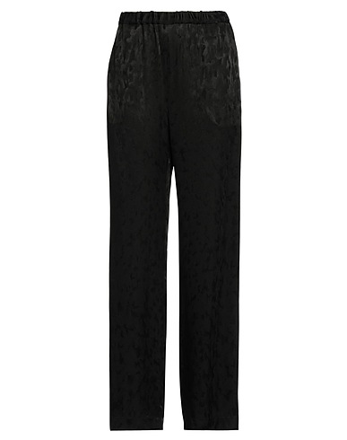 MSGM Pantalone Nero 53% Acetato, 47% Viscosa, Poliestere