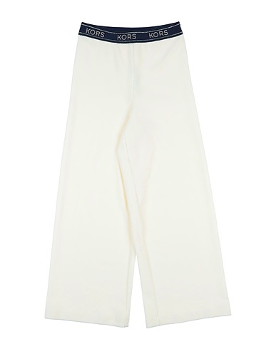 MICHAEL KORS KIDS Casual trouser Cream 65% Cotton, 32% Polyester, 3% Elastane