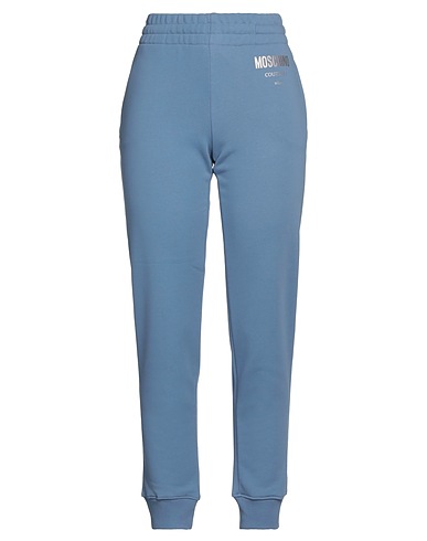 MOSCHINO Casual trouser COUTURE Pastel blue 100% Cotton