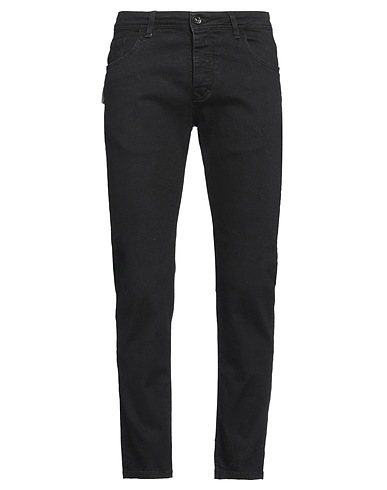 PRIMO EMPORIO Denim pants Black 99% Cotton, 1% Elastane