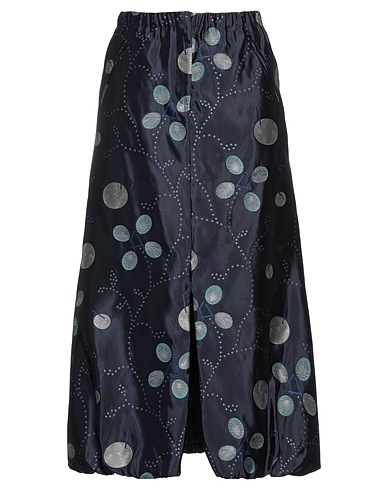 GIORGIO ARMANI Midi skirt Midnight blue 89% Silk, 11% Polyester