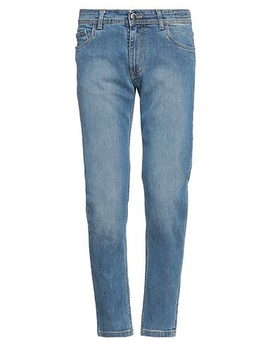 PRIMO EMPORIO Denim trousers Blue 98% Cotton, 2% Elastane