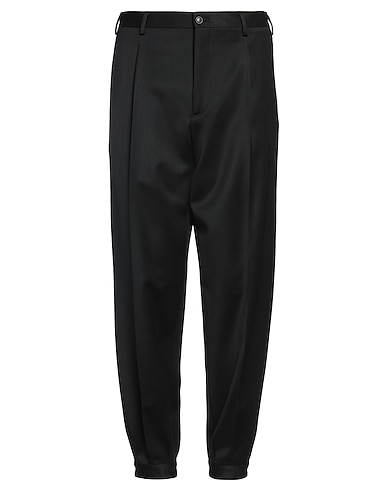 GIORGIO ARMANI Casual trouser Black 85% Virgin Wool, 13% Mohair wool, 2% Elastane