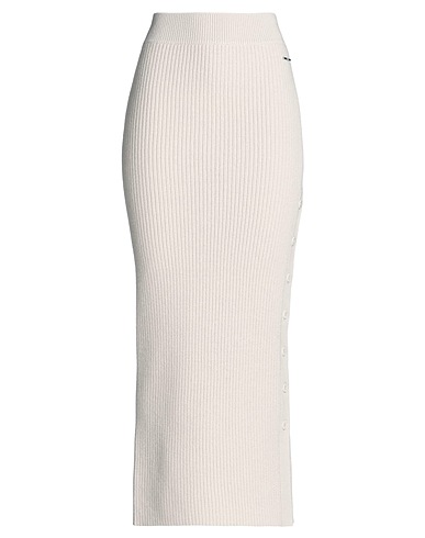CALVIN KLEIN Long skirt Beige 100% Wool