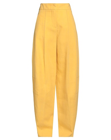 JACQUEMUS Casual trouser Yellow 60% Linen, 26% Viscose, 14% Polyester, Elastane