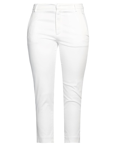 DONDUP Casual trouser White 67% Cotton, 29% Lyocell, 4% Elastane