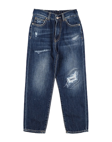 PLEASE Denim trousers Blue 100% Cotton