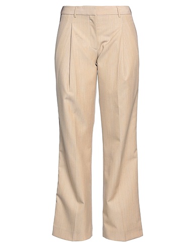 BURBERRY Palazzo trouser 100% Wool, Calfskin