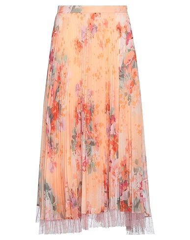 TWINSET Midi skirt Salmon pink 100% Polyester