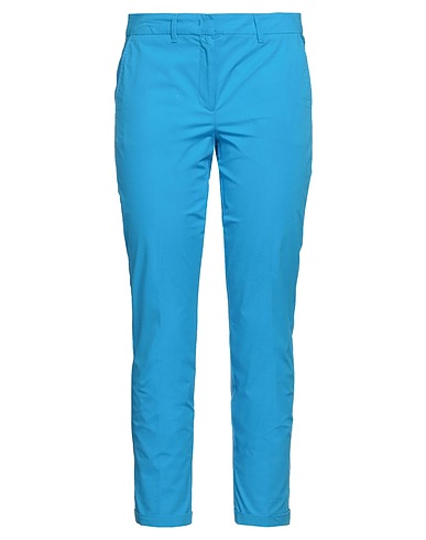 MARELLA Casual pants Azure 95% Cotton, 5% Elastane
