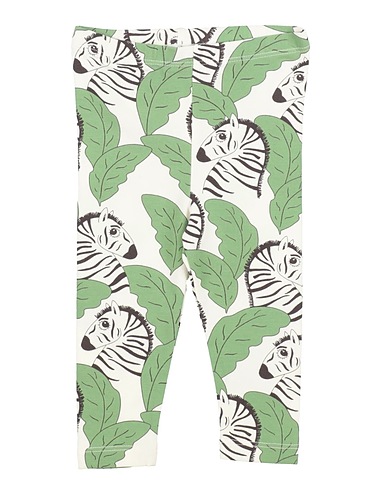 MINI RODINI Leggings White 95% Organic cotton, 5% Elastane