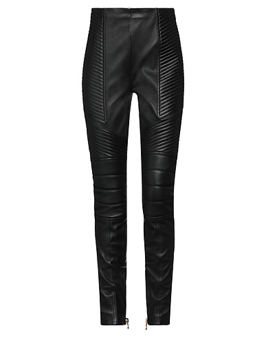 BALMAIN Casual trouser Black 100% Lambskin