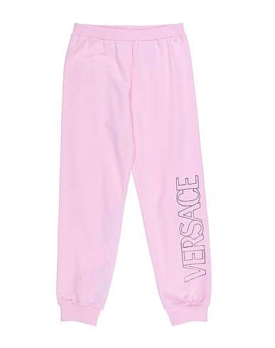 VERSACE YOUNG Casual trouser Pink 100% Cotton, Elastane