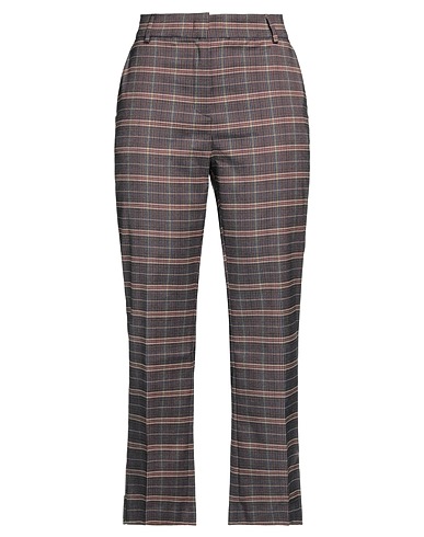 MANILA GRACE Casual trouser Burgundy 74% Polyester, 21% Viscose, 5% Elastane