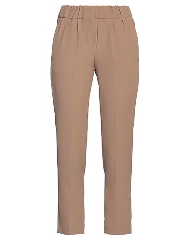 BRUNELLO CUCINELLI Casual trouser Light brown 52% Acetate, 48% Silk