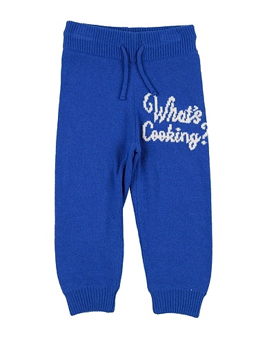 MINI RODINI Casual trouser Bright blue 55% Organic wool, 45% Organic cotton