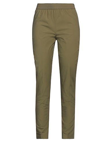 TWINSET Pantalone Verde militare 96% Cotone, 4% Elastan, Poliammide